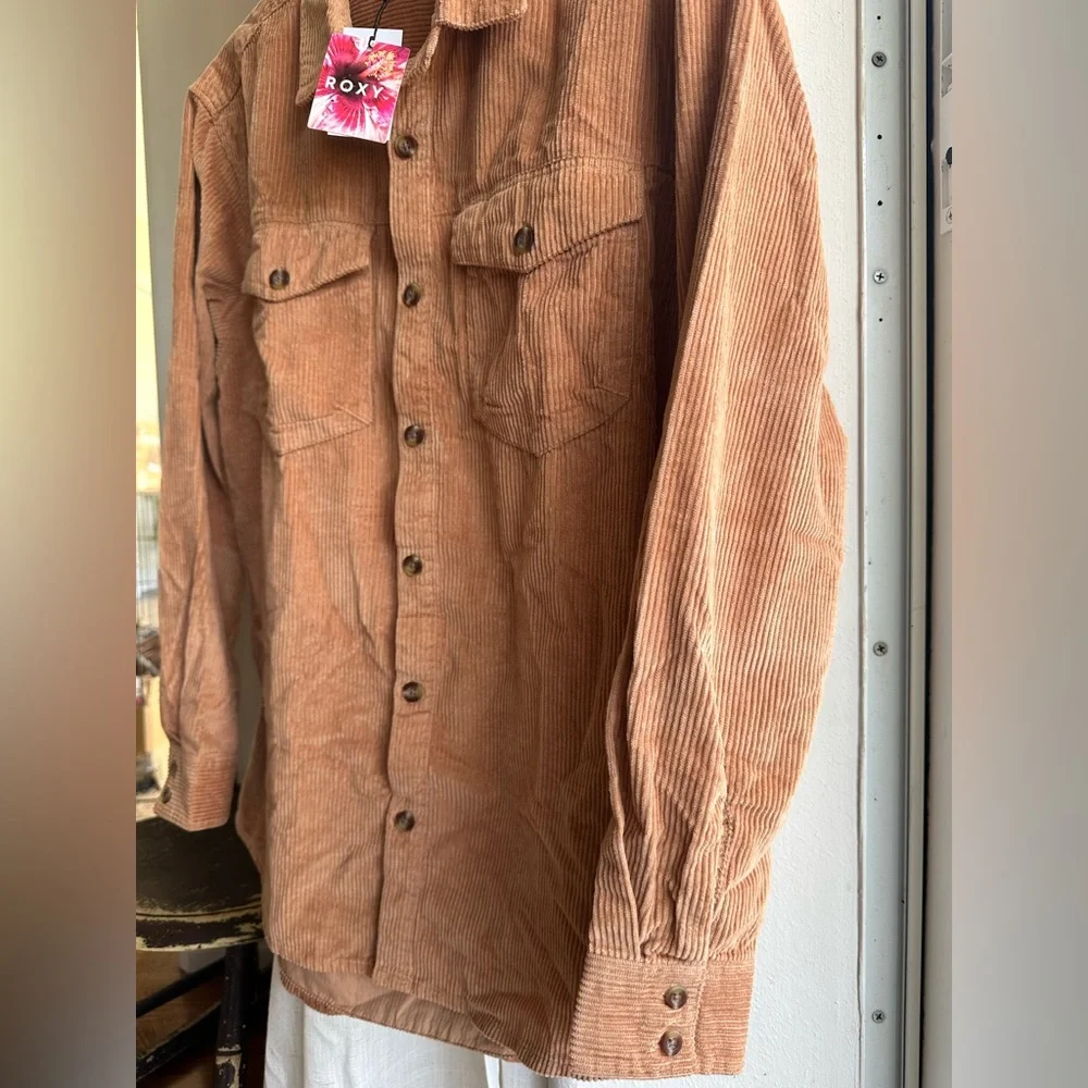 Roxy Brown Corduroy Jacket - Picture 3 of 5